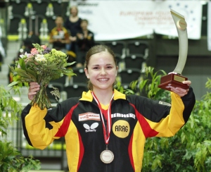 Neue Europameisterin im Schülerinnen-Einzel: Alena Lemmer