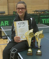 Angela Koch gewinnt zwei Titel bei den Saarlandmeisterschaften der U15